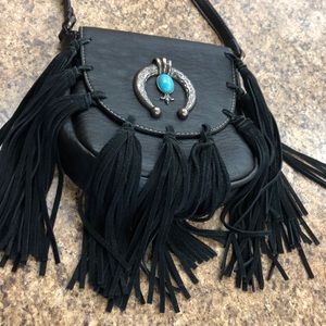 Black Fringe purse